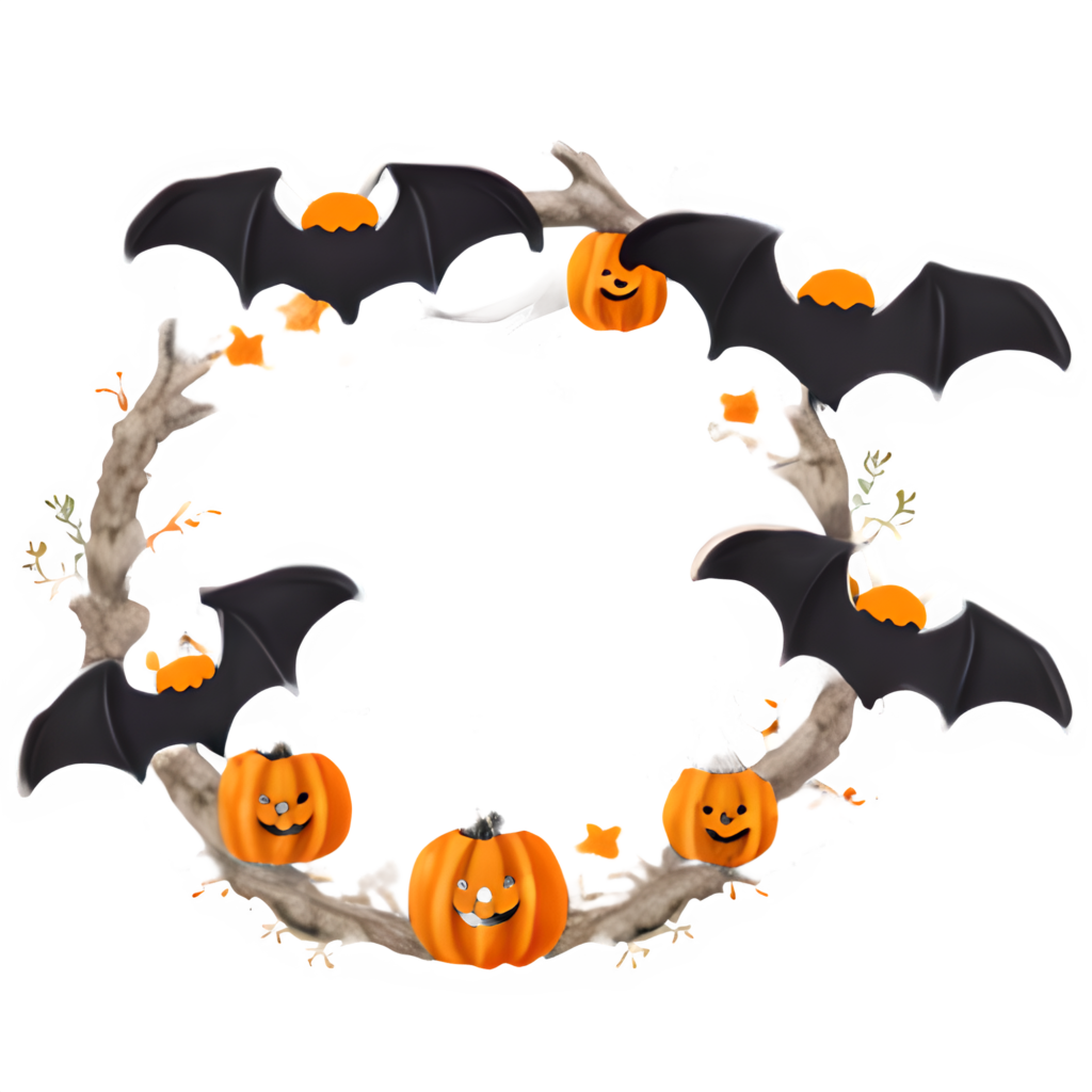 Halloween Freebie Bat Wreath Clip Art Halloween Witch