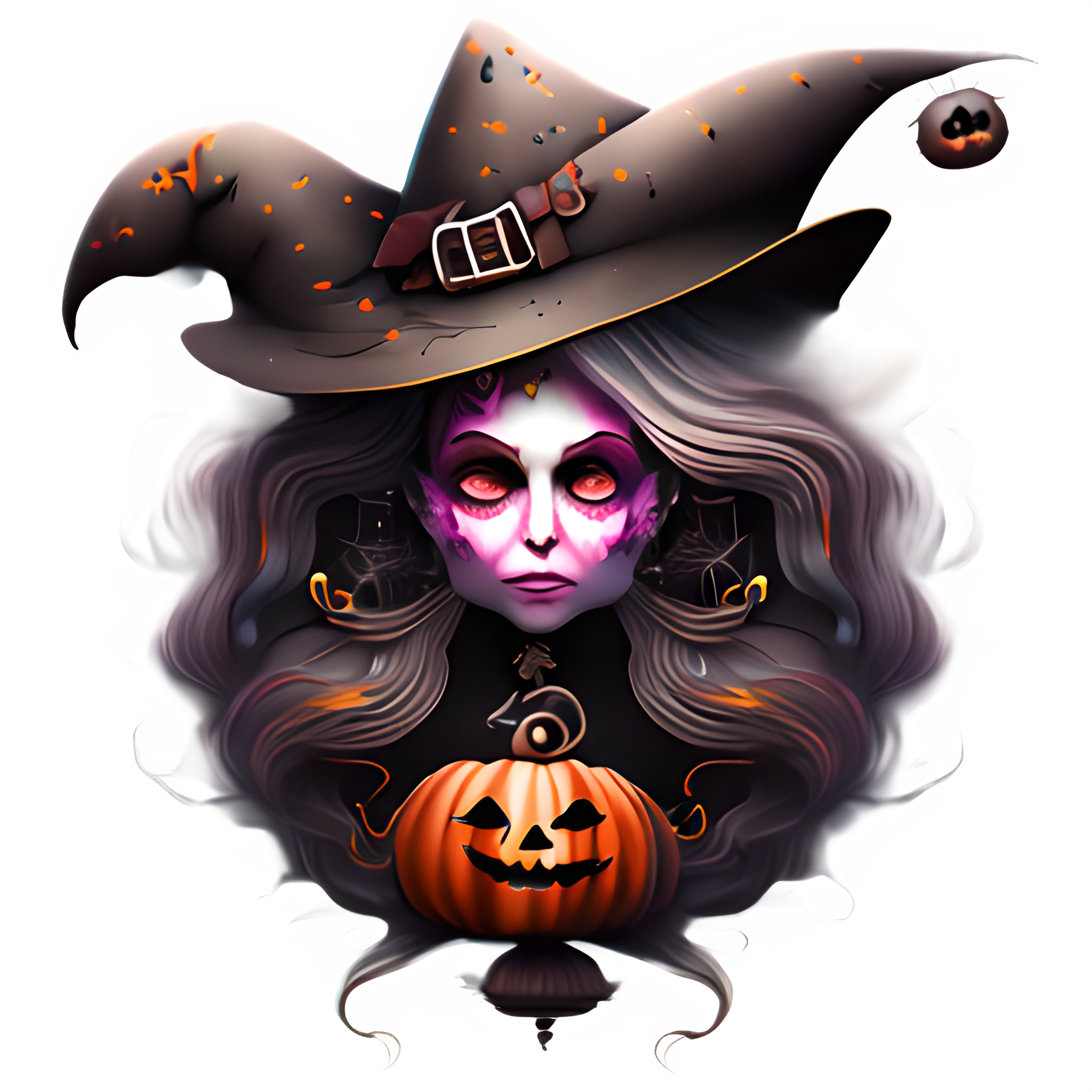 Halloween Witch Clip Art @ Copyright Designs by Forte