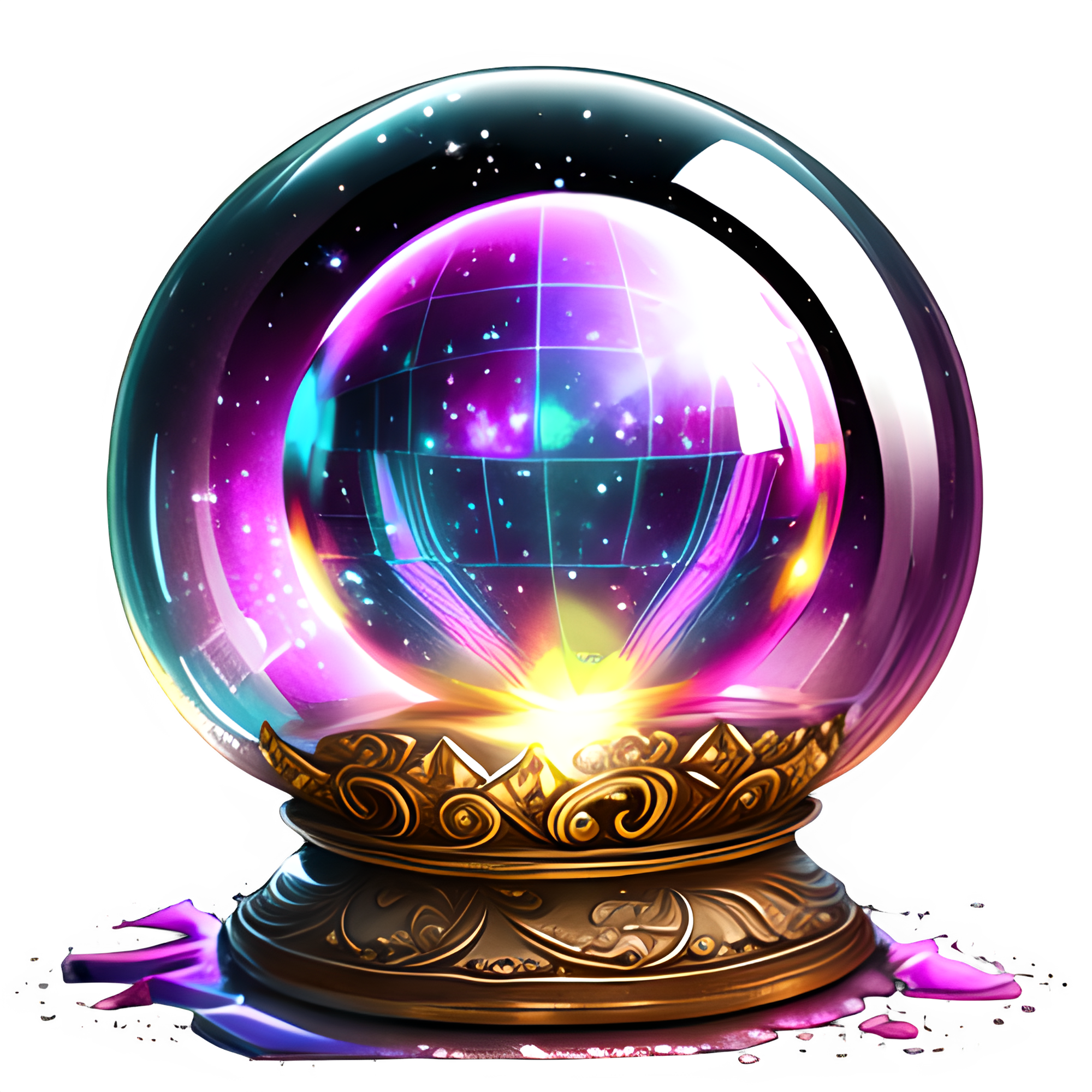 Crystal Ball Clip Art @ Copyright Designs by Forte
