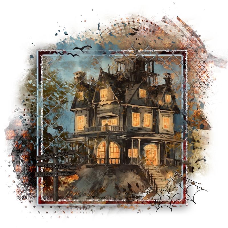 Halloween Theme Frame 850 x 850 @ Copyright Designs by Forte