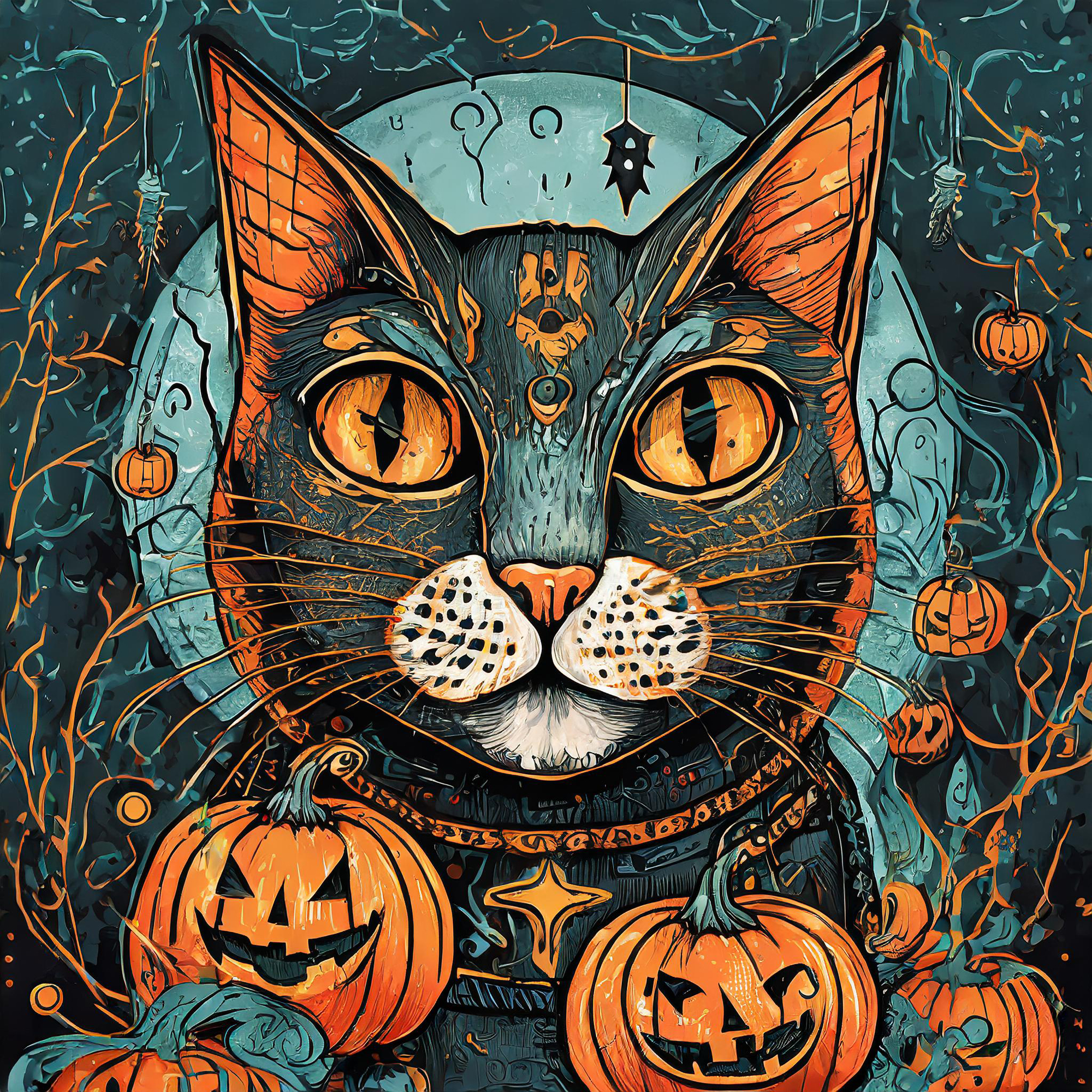Halloween Theme Texture 2000 x 2000 - Designs by Forte