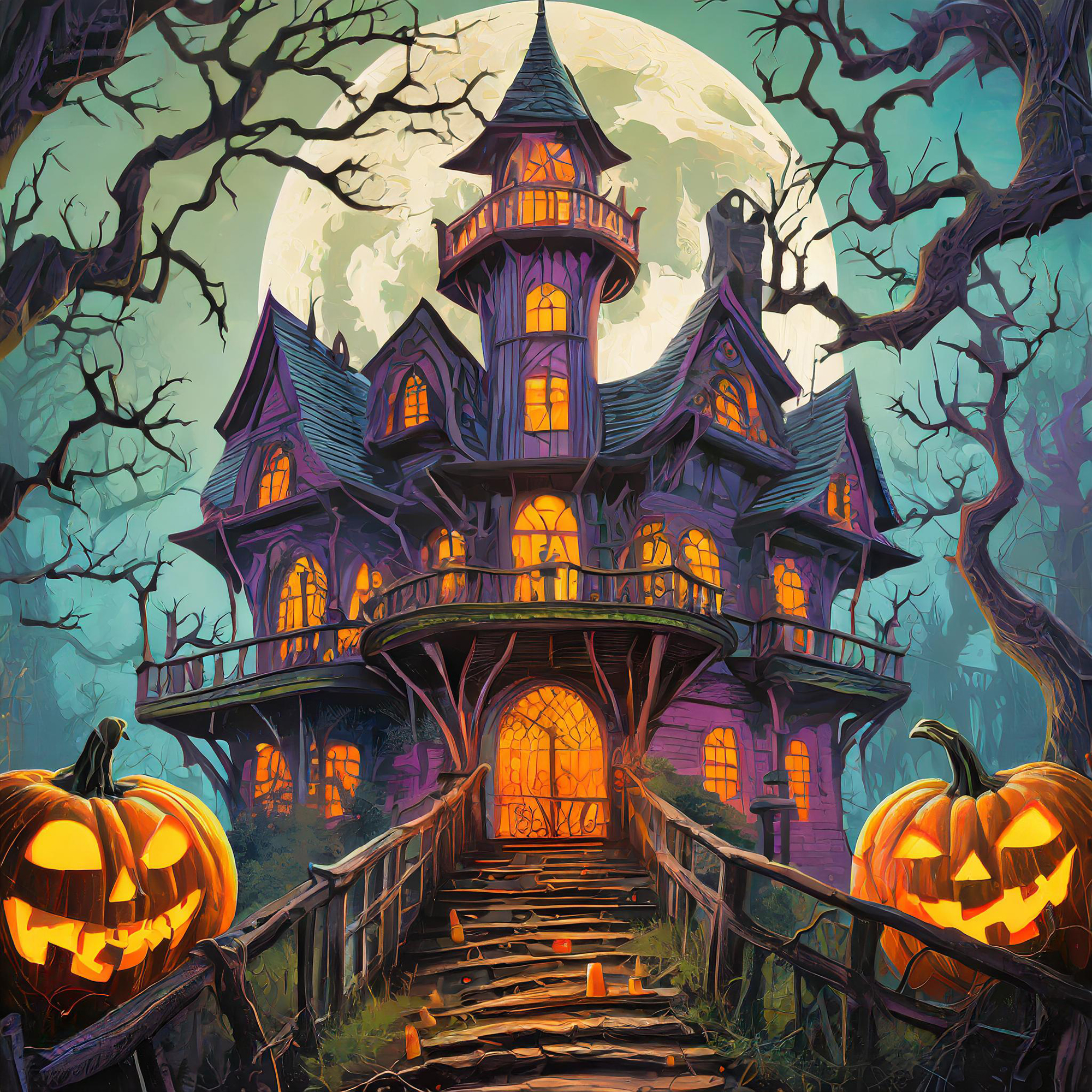 Halloween Theme Texture 2000 x 2000 - Designs by Forte