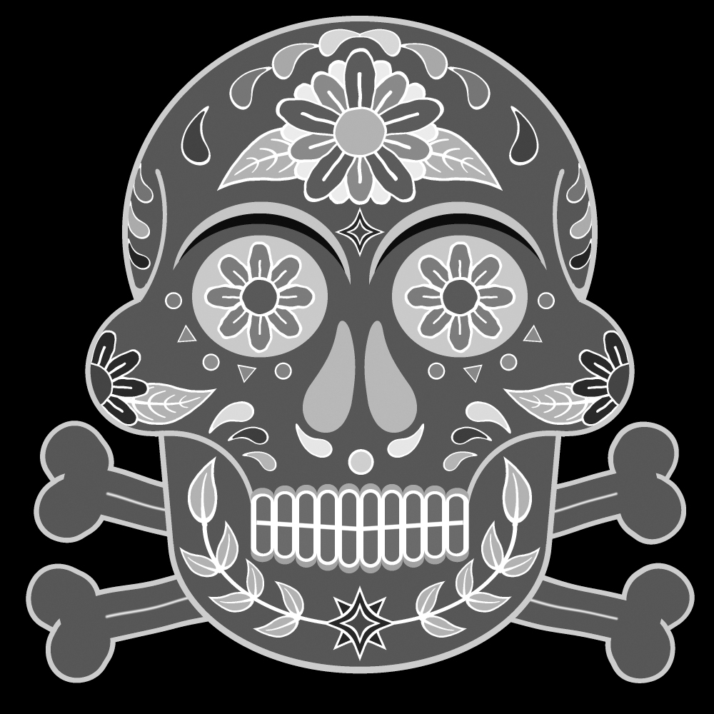 Day of the Dead PSP Mask 1000 x 1000 - Created by Designs by Forte