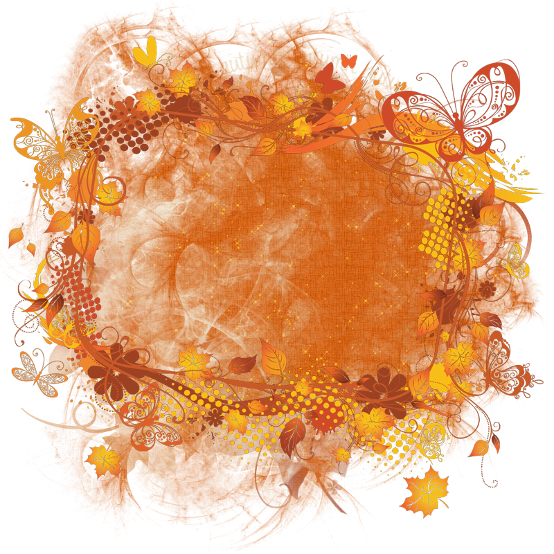 Fall Cluster Frame 800 x 800 - Copyright Designs by Forte