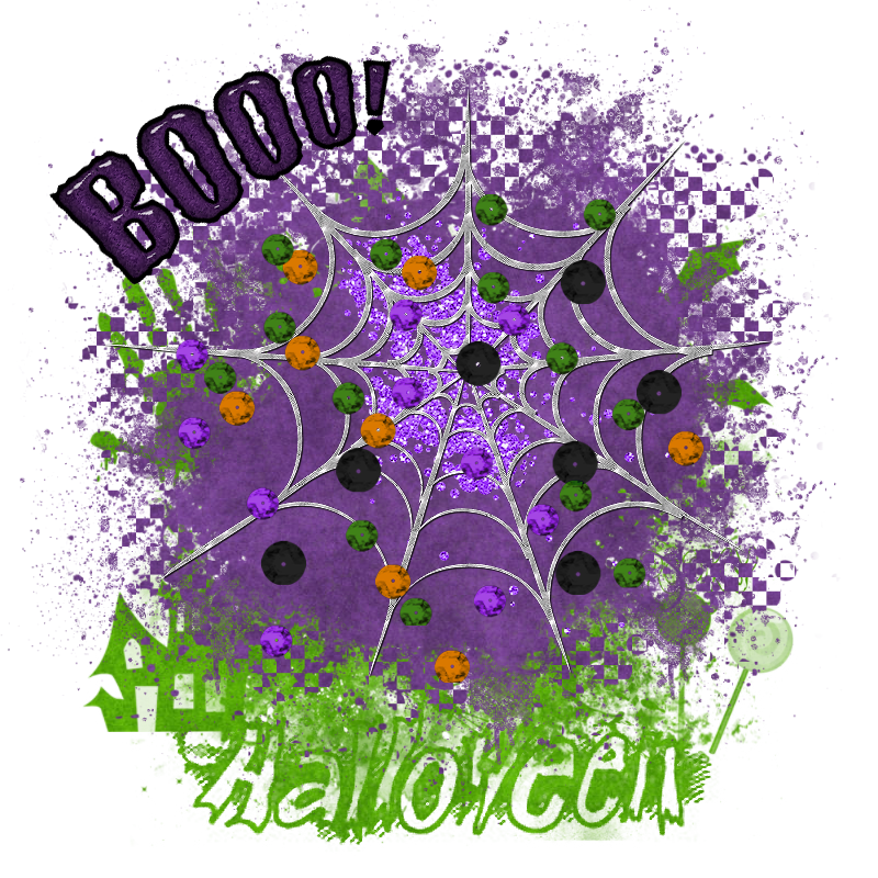 Halloween Decorative Background Element - @ Copyright Designs by Forte