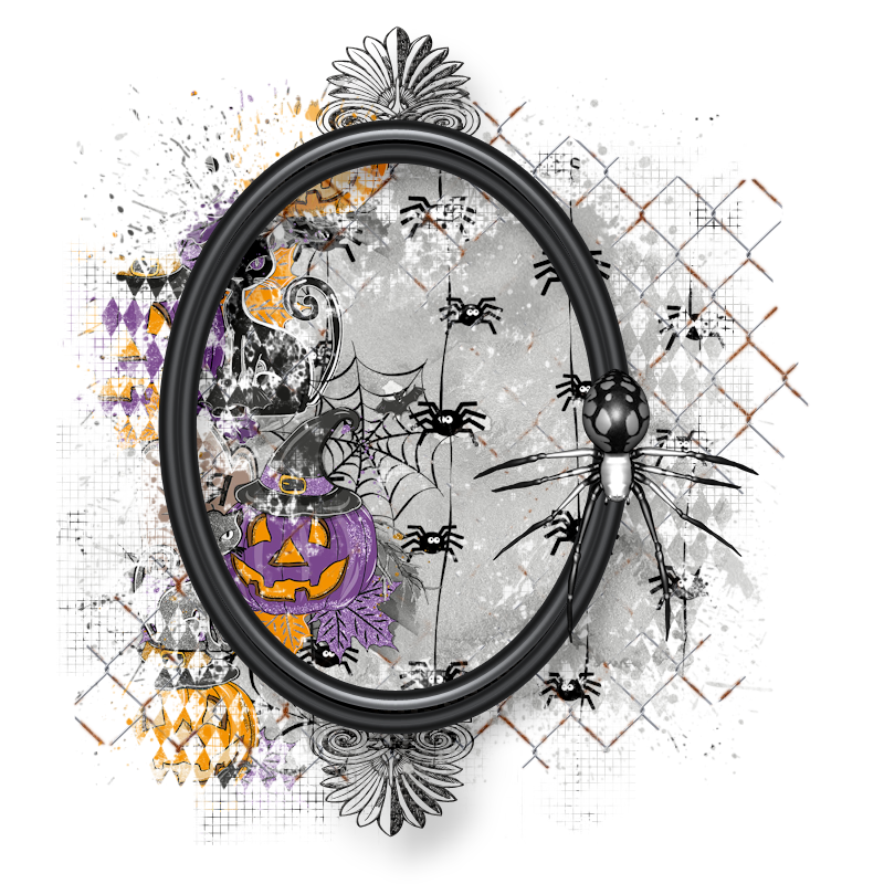 Halloween Cluster Frame 800 x 800 - Copyright Designs by Forte