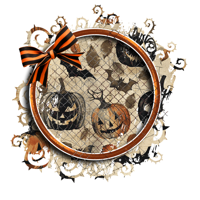 Halloween Cluster Frame 800 x 800 - Copyright Designs by Forte