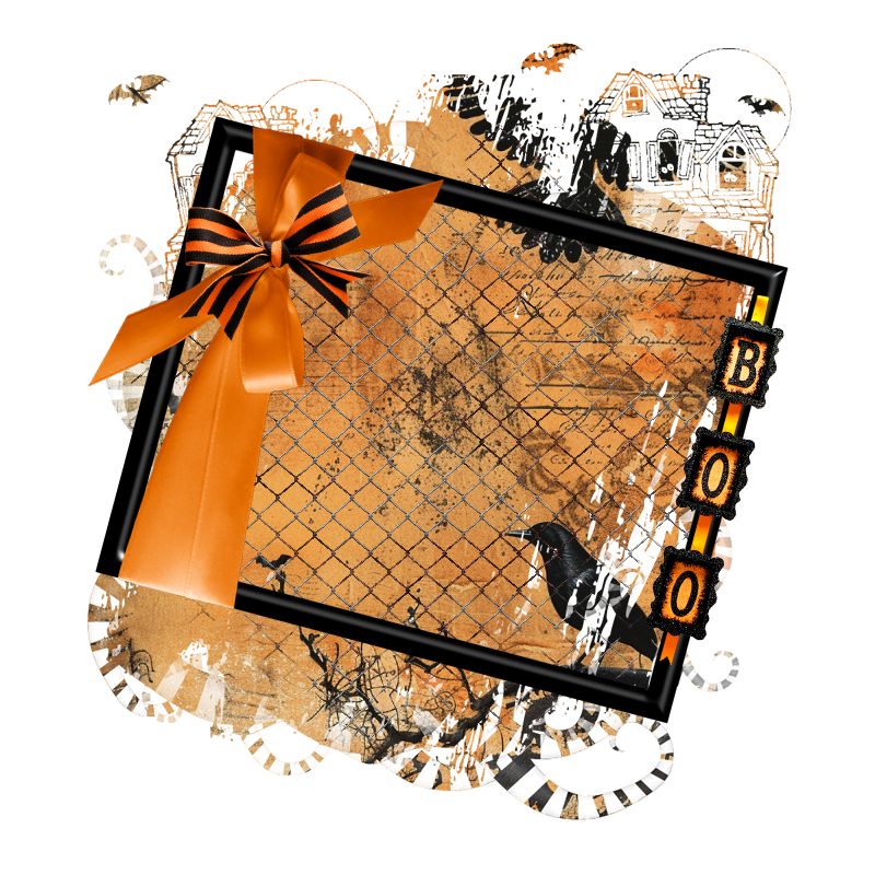 Halloween Cluster Frame 800 x 800 - Copyright Designs by Forte