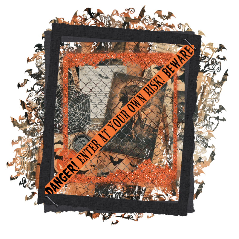 Halloween Cluster Frame 800 x 800 - Copyright Designs by Forte