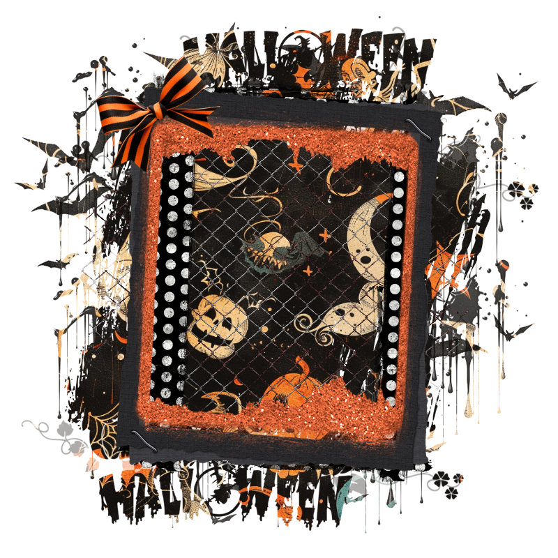 Halloween Cluster Frame 800 x 800 - Copyright Designs by Forte