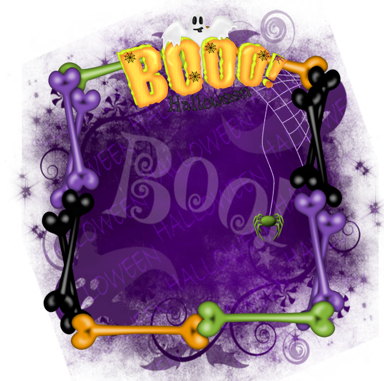 Halloween Cluster Frame 800 x 800 - Copyright Designs by Forte