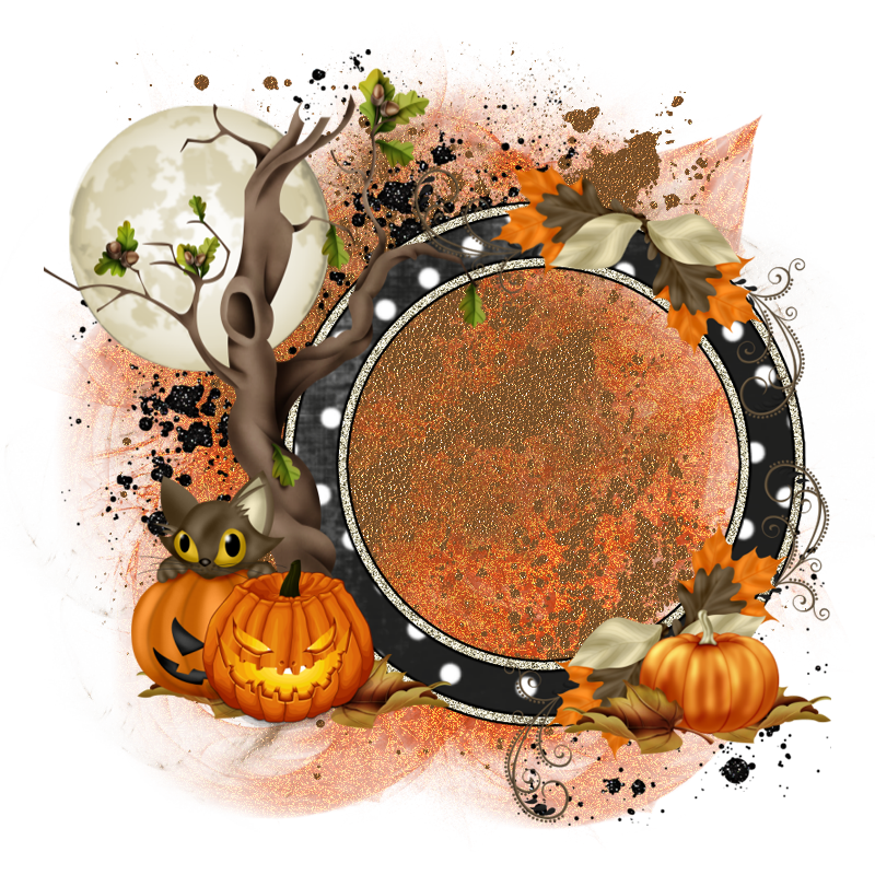 Halloween Cluster Frame 800 x 800 - Copyright Designs by Forte