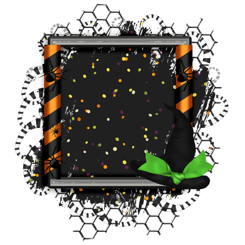 Halloween Cluster Frame 800 x 800 - Copyright Designs by Forte