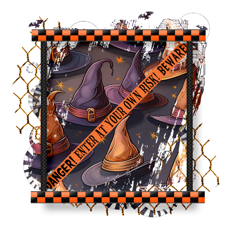 Halloween Cluster Frame 800 x 800 - Copyright Designs by Forte