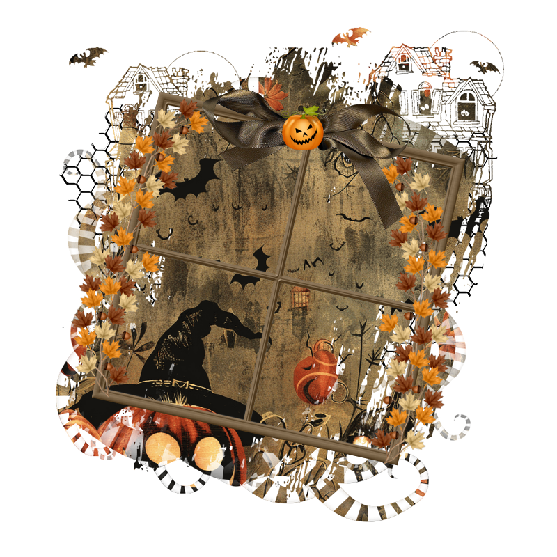 Halloween Cluster Frame 800 x 800 - Copyright Designs by Forte