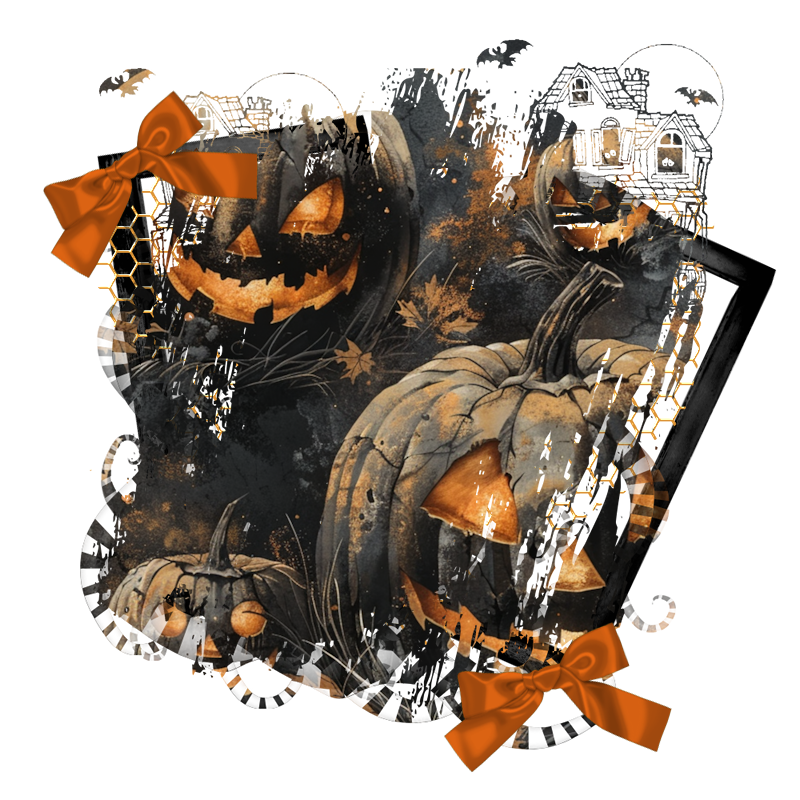 Halloween Cluster Frame 800 x 800 - Copyright Designs by Forte