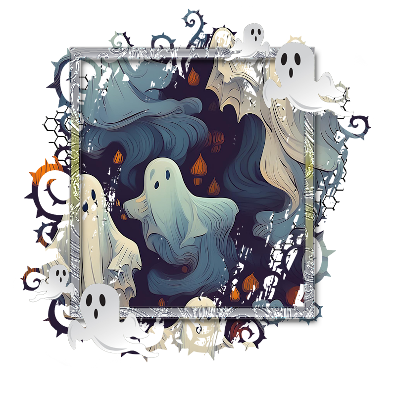 Halloween Cluster Frame 800 x 800 - Copyright Designs by Forte