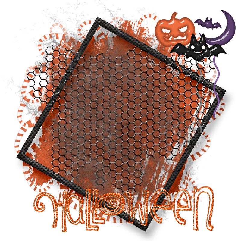 Halloween Cluster Frame 800 x 800 - Copyright Designs by Forte