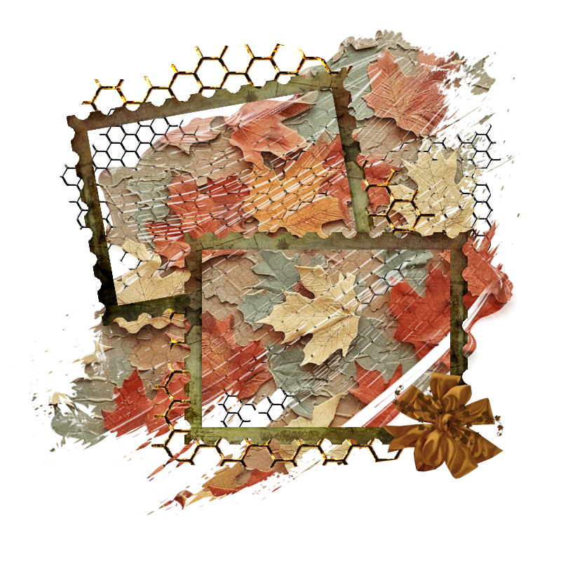 Fall Cluster Frame 800 x 800 - Copyright Designs by Forte