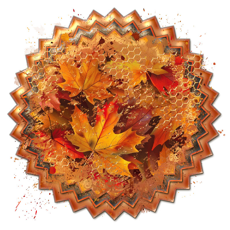 Fall Cluster Frame 800 x 800 - Copyright Designs by Forte