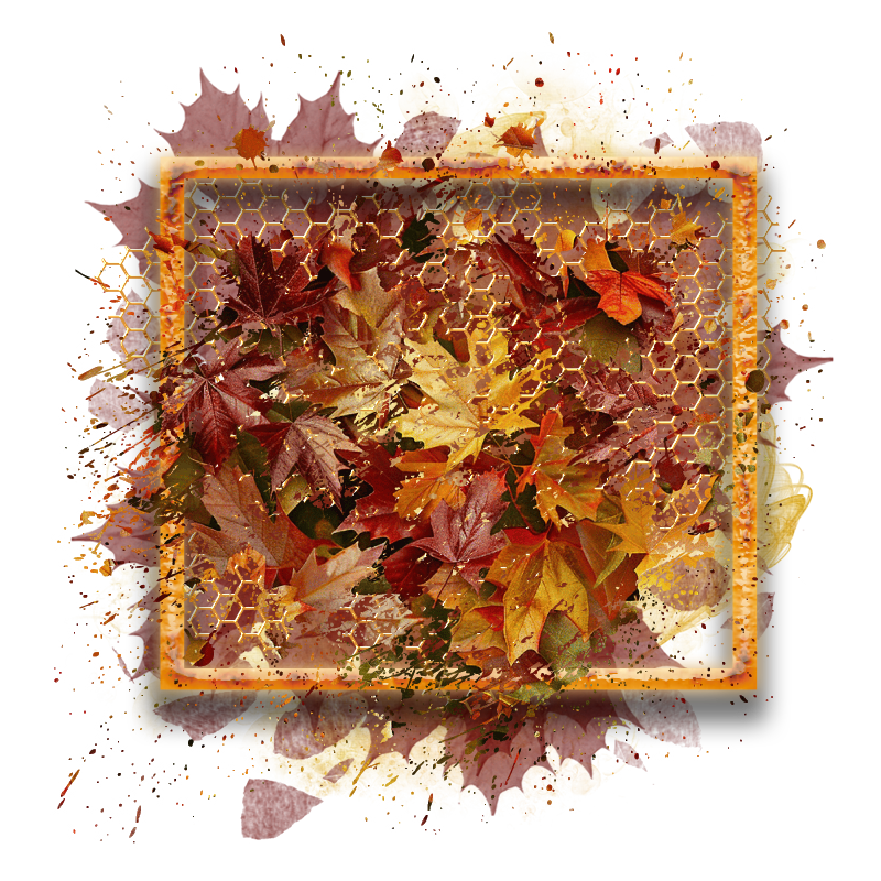 Fall Cluster Frame 800 x 800 - Copyright Designs by Forte