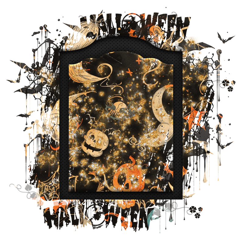 Halloween Cluster Frame 800 x 800 - Copyright Designs by Forte