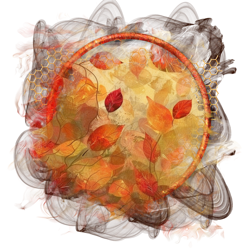 Fall Cluster Frame 800 x 800 - Copyright Designs by Forte