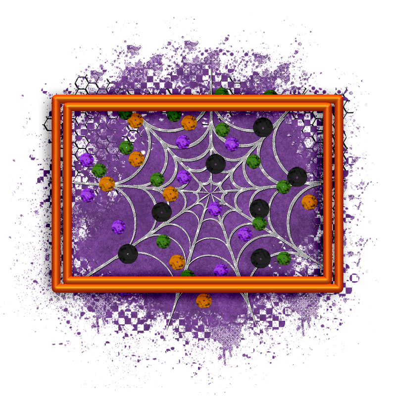 Halloween Cluster Frame 800 x 800 - Copyright Designs by Forte