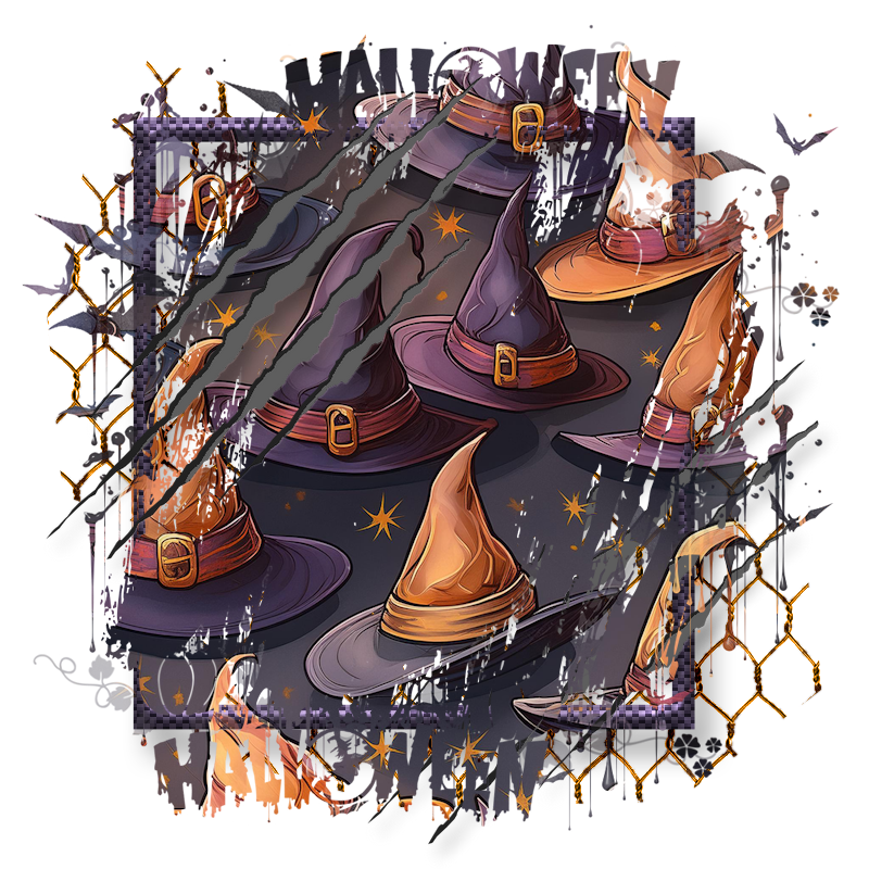 Halloween Cluster Frame 800 x 800 - Copyright Designs by Forte