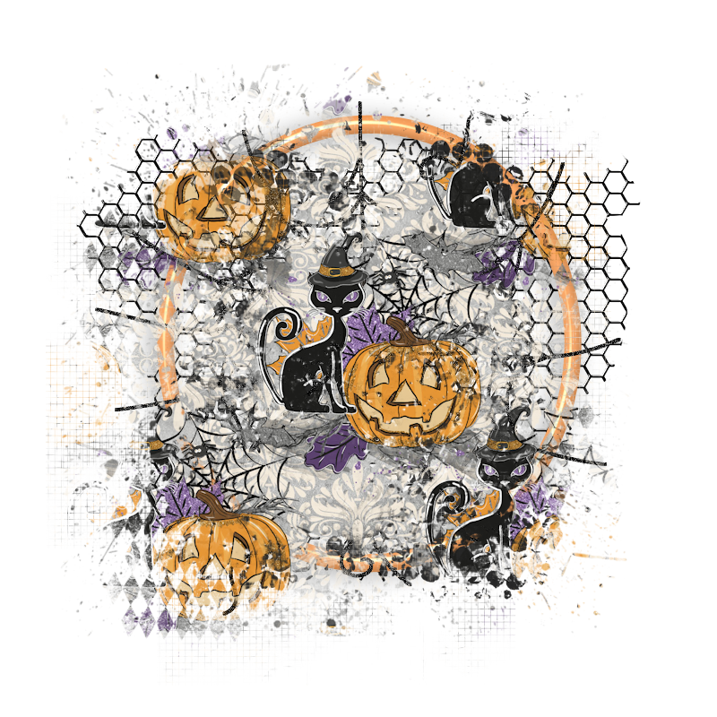 Halloween Cluster Frame 800 x 800 - Copyright Designs by Forte