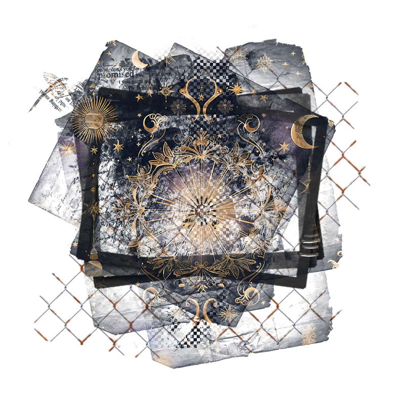 Halloween Cluster Frame 800 x 800 - Copyright Designs by Forte