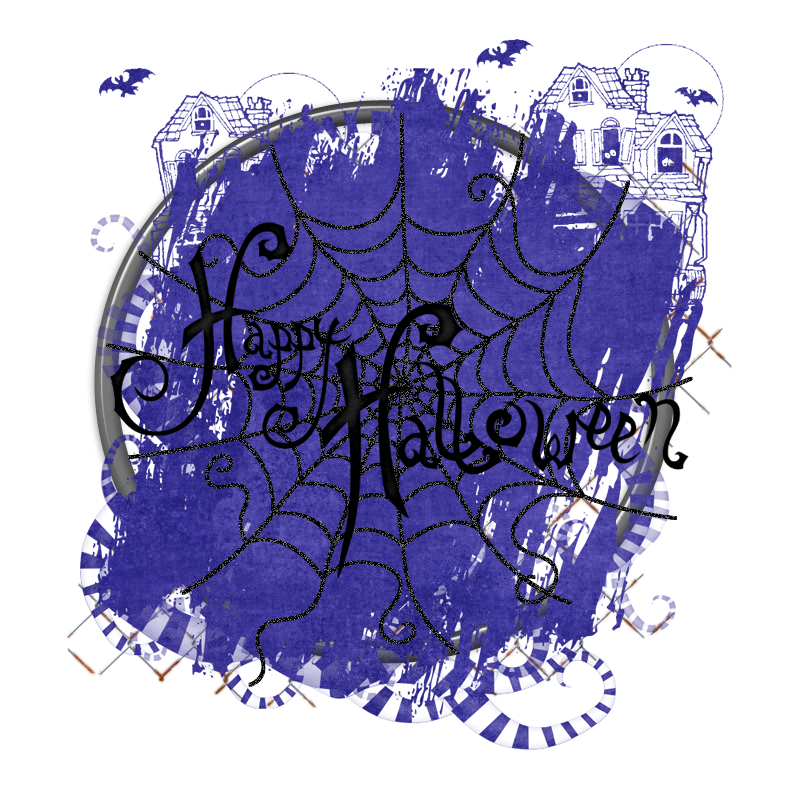Halloween Cluster Frame 800 x 800 - Copyright Designs by Forte