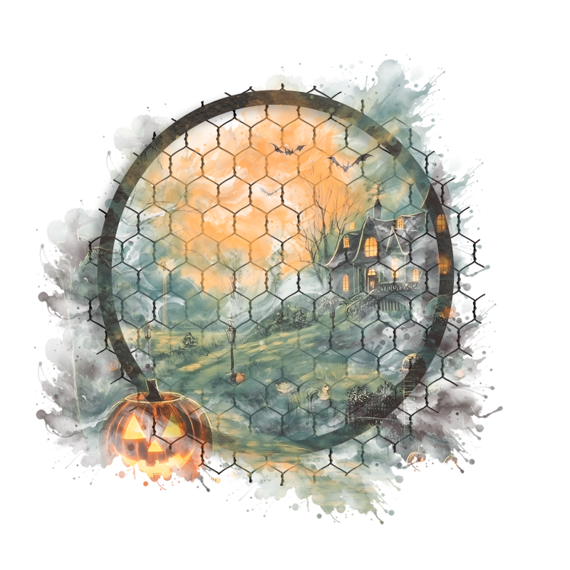 Halloween Cluster Frame 800 x 800 - Copyright Designs by Forte