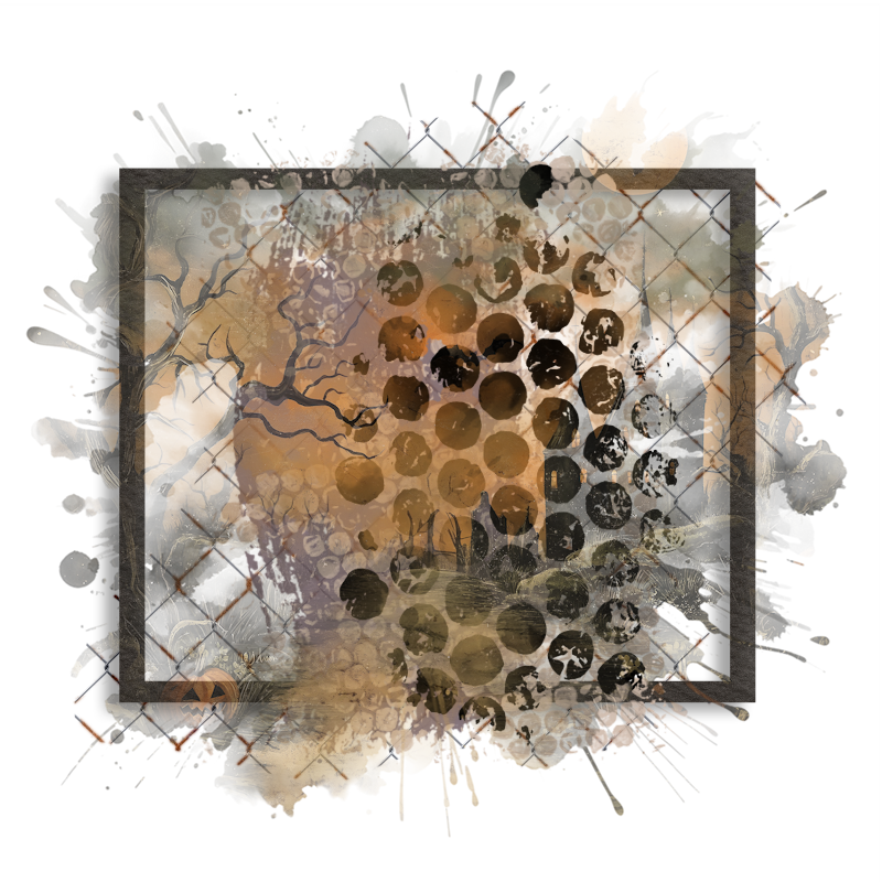 Halloween Cluster Frame 800 x 800 - Copyright Designs by Forte