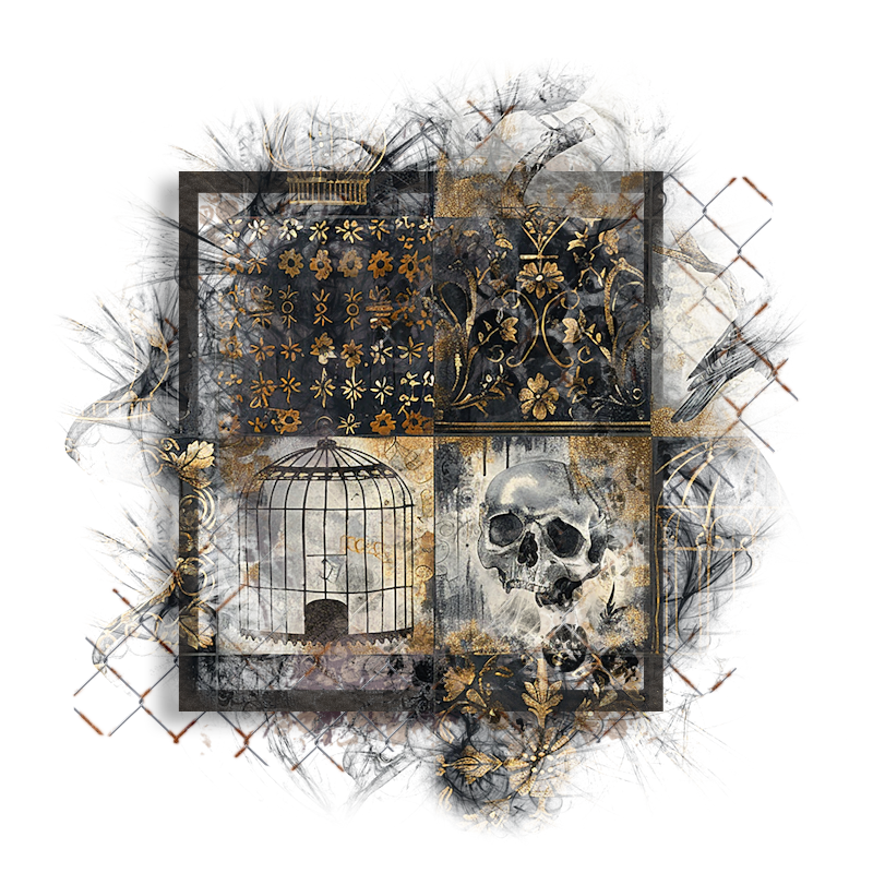 Halloween Cluster Frame 800 x 800 - Copyright Designs by Forte
