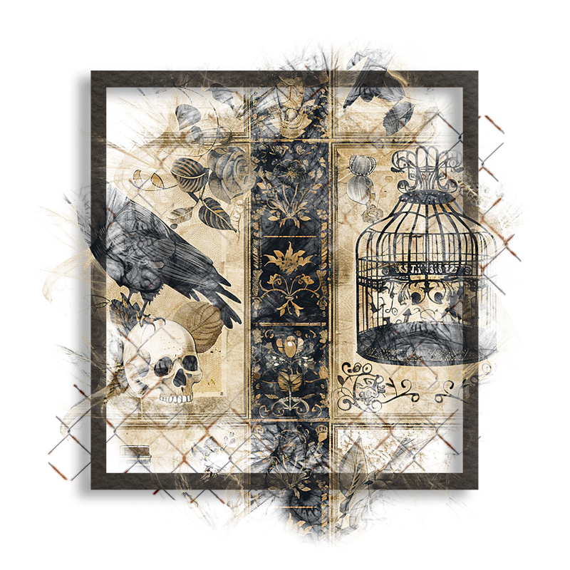 Halloween Cluster Frame 800 x 800 - Copyright Designs by Forte