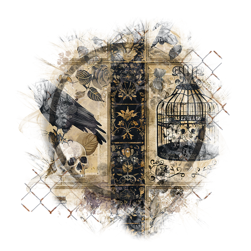 Halloween Cluster Frame 800 x 800 - Copyright Designs by Forte