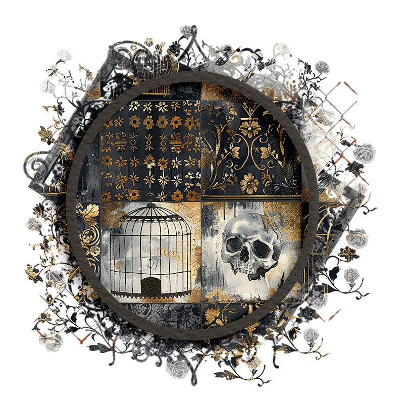 Halloween Cluster Frame 800 x 800 - Copyright Designs by Forte