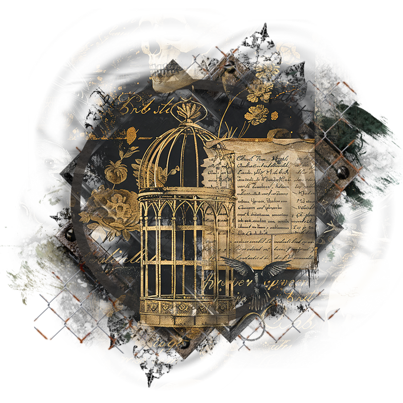 Halloween Cluster Frame 800 x 800 - Copyright Designs by Forte