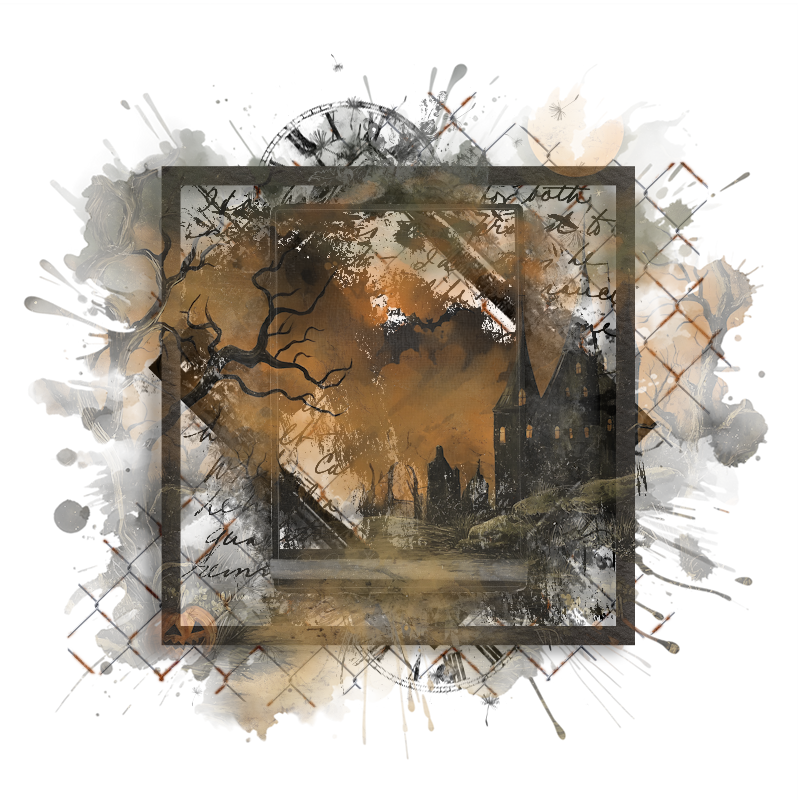 Halloween Cluster Frame 800 x 800 - Copyright Designs by Forte