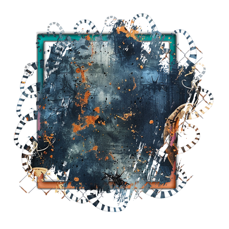 Halloween Cluster Frame 800 x 800 - Copyright Designs by Forte