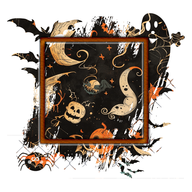 Halloween Cluster Frame 800 x 800 - Copyright Designs by Forte