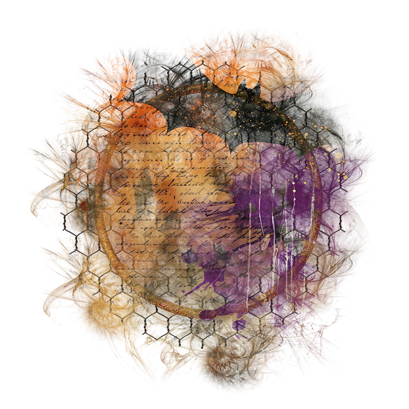 Halloween Cluster Frame 800 x 800 - Copyright Designs by Forte