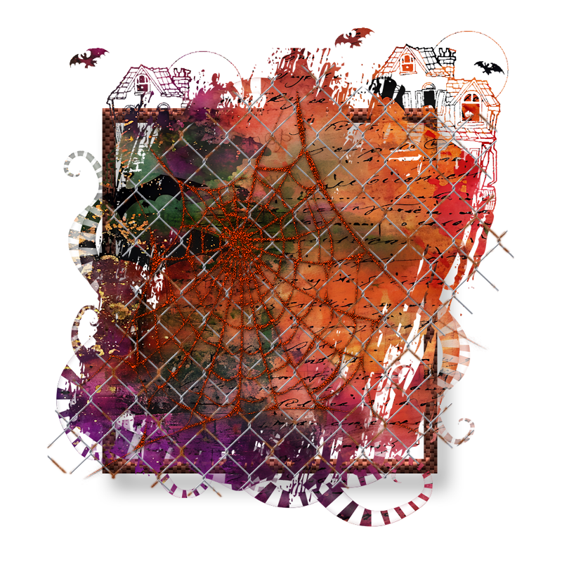 Halloween Cluster Frame 800 x 800 - Copyright Designs by Forte