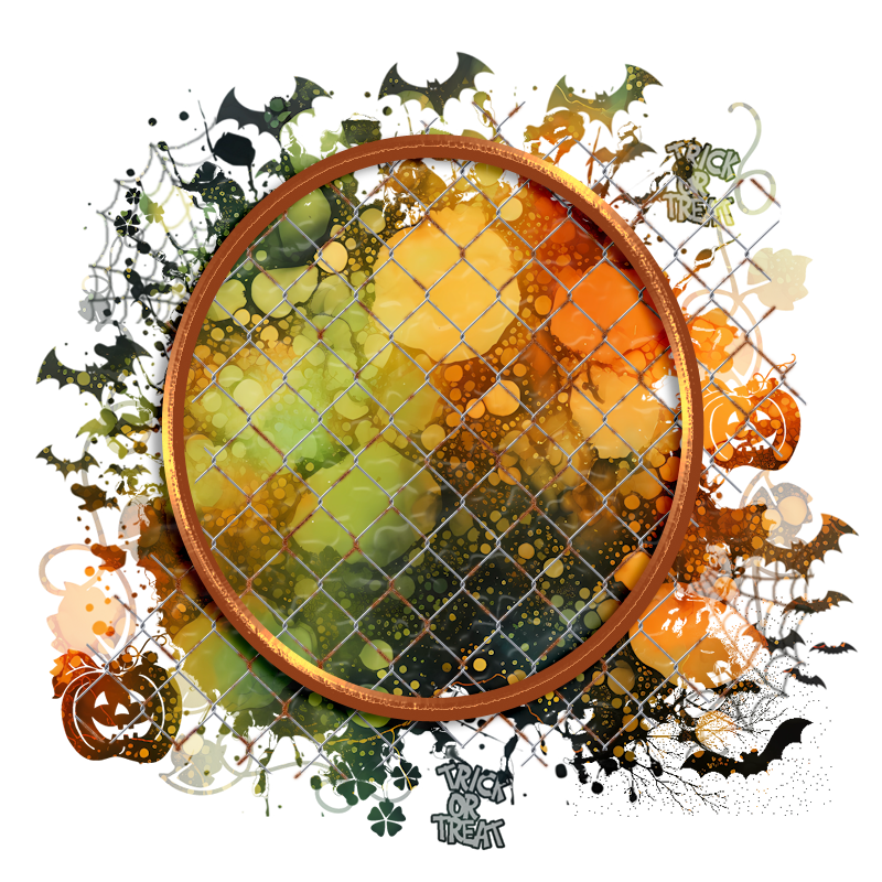 Halloween Cluster Frame 800 x 800 - Copyright Designs by Forte