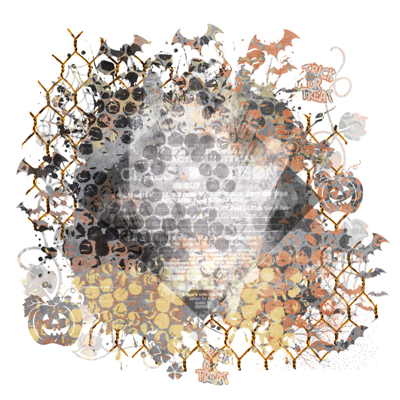 Halloween Cluster Frame 800 x 800 - Copyright Designs by Forte