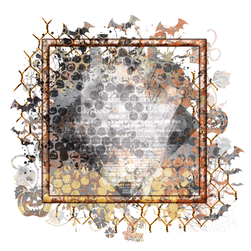 Halloween Cluster Frame 800 x 800 - Copyright Designs by Forte