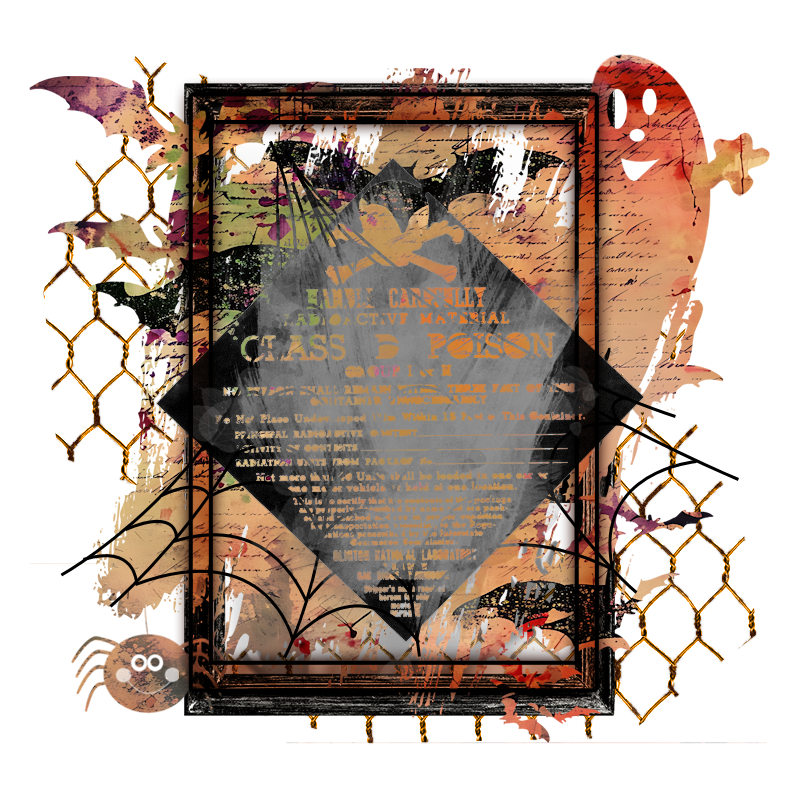 Halloween Cluster Frame 800 x 800 - Copyright Designs by Forte