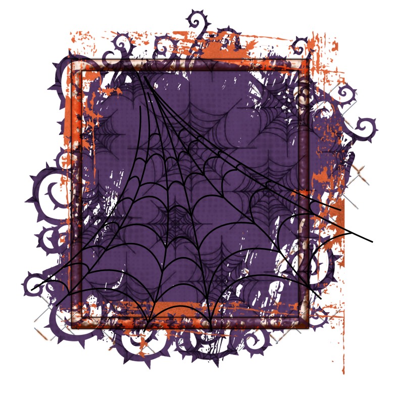 Halloween Cluster Frame 800 x 800 - Copyright Designs by Forte