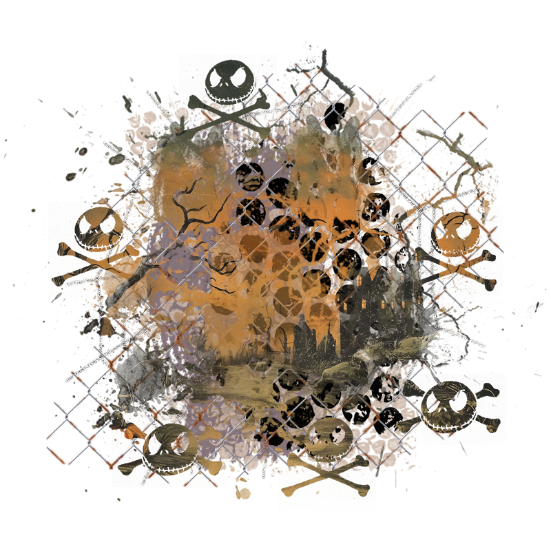 Halloween Cluster Frame 800 x 800 - Copyright Designs by Forte